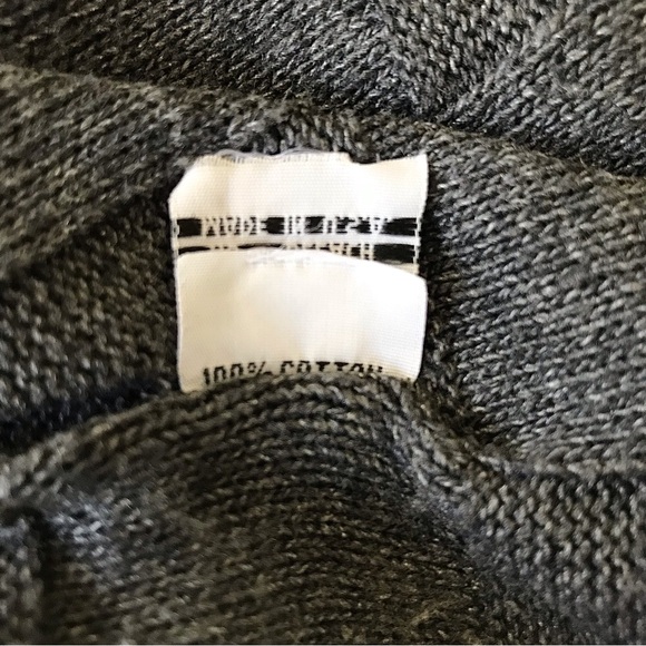 DRESS TO KILL JANE MOHR Charcoal Gray Asymmetrical Textured Sweater - Picture 10 of 10